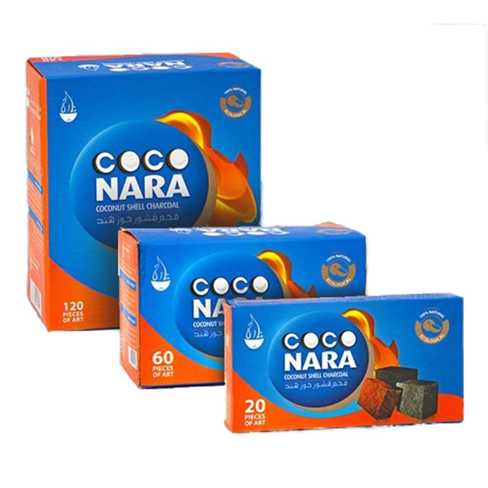 Coco Nara Natural Hookah Coals 3 Sizes Mint Tobacco & Vape