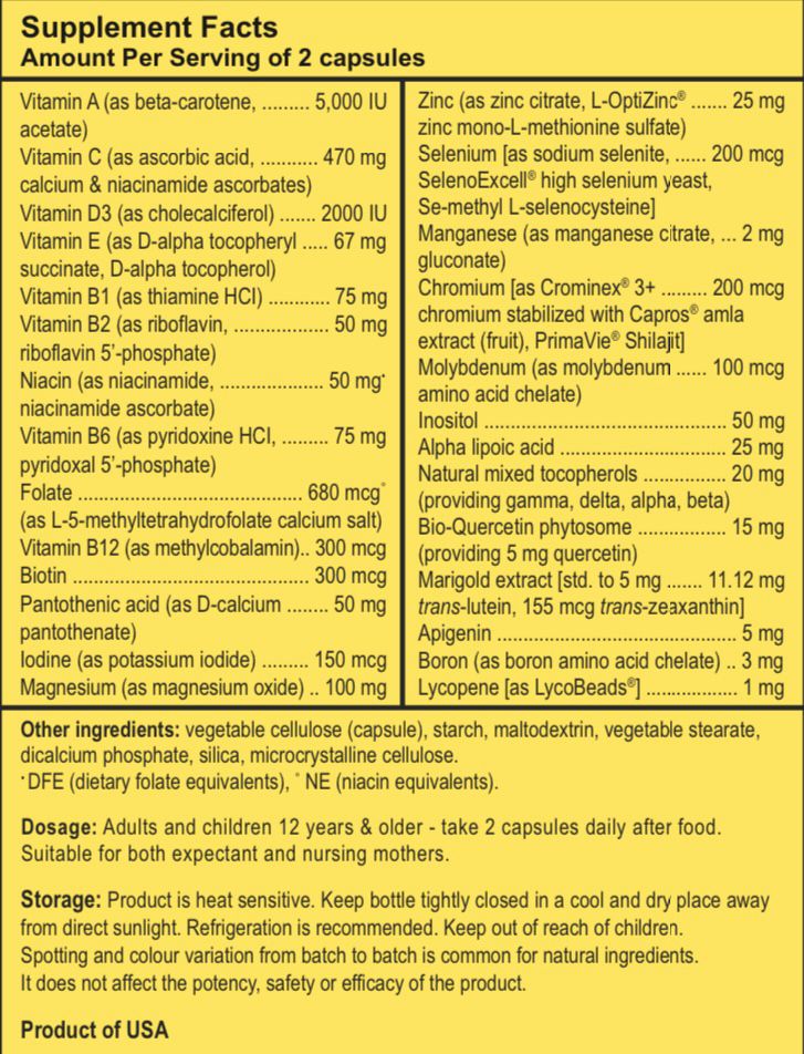 Complete Multivitamins Longevity, AntiAging, Regenerative Centre