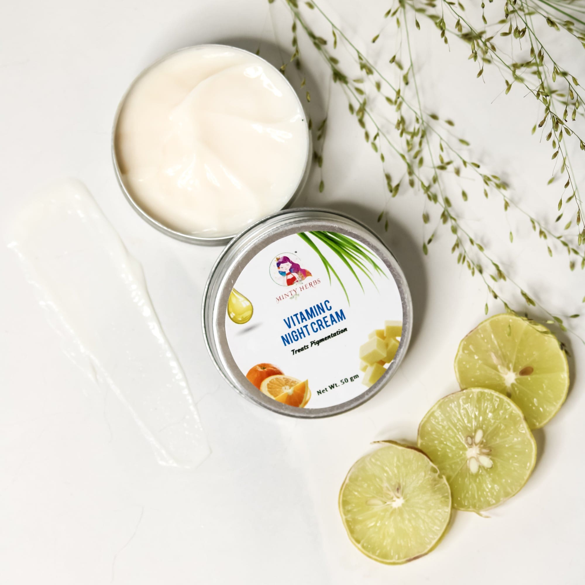 Vitamin C Night Cream 50 gm MintyHerbs