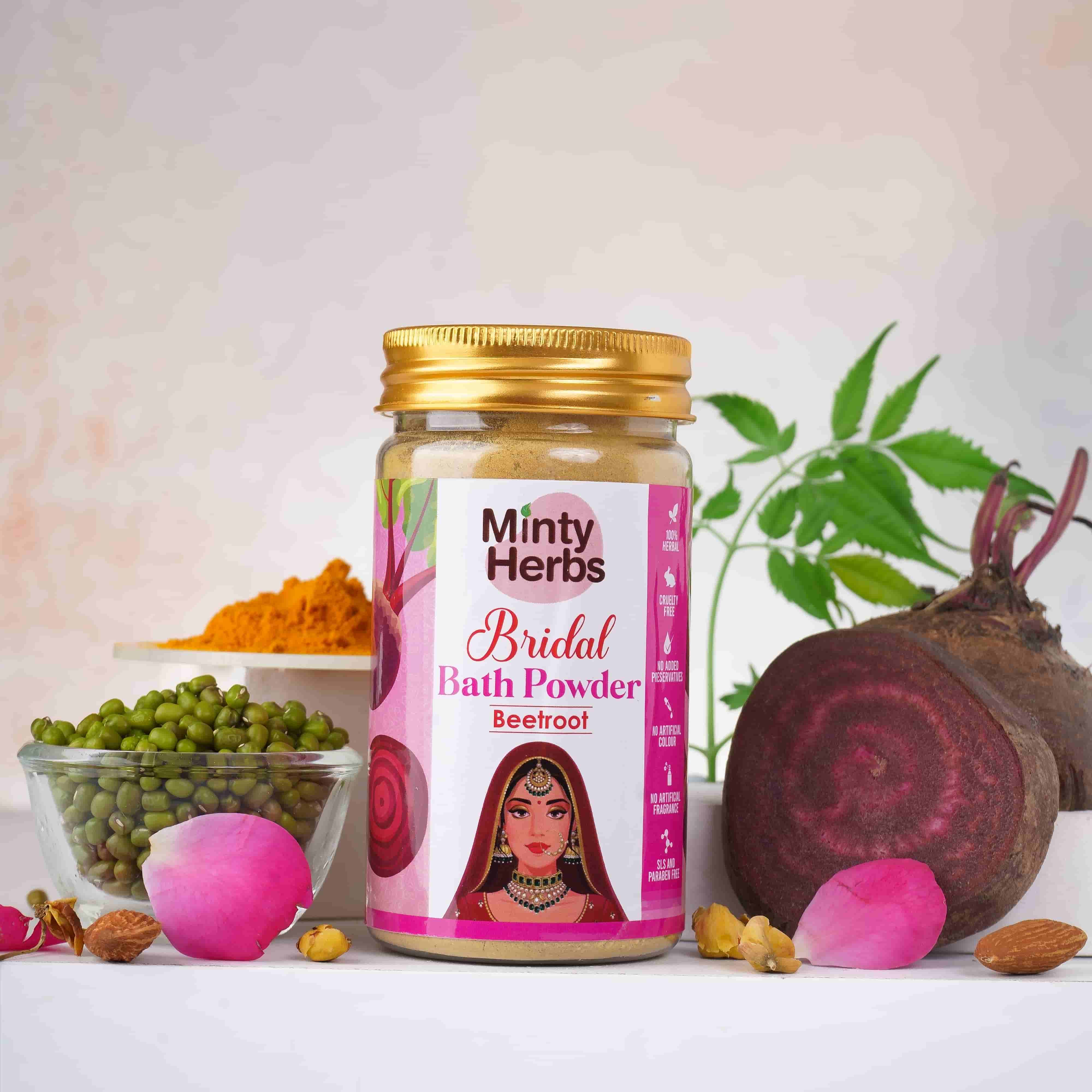 Bridal Beetroot Bath Powder MintyHerbs