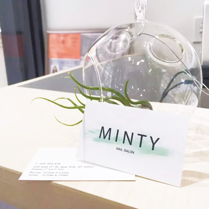 Minty Nail Salon 646.964.4116 244 East 13th St. New York, NY 10003