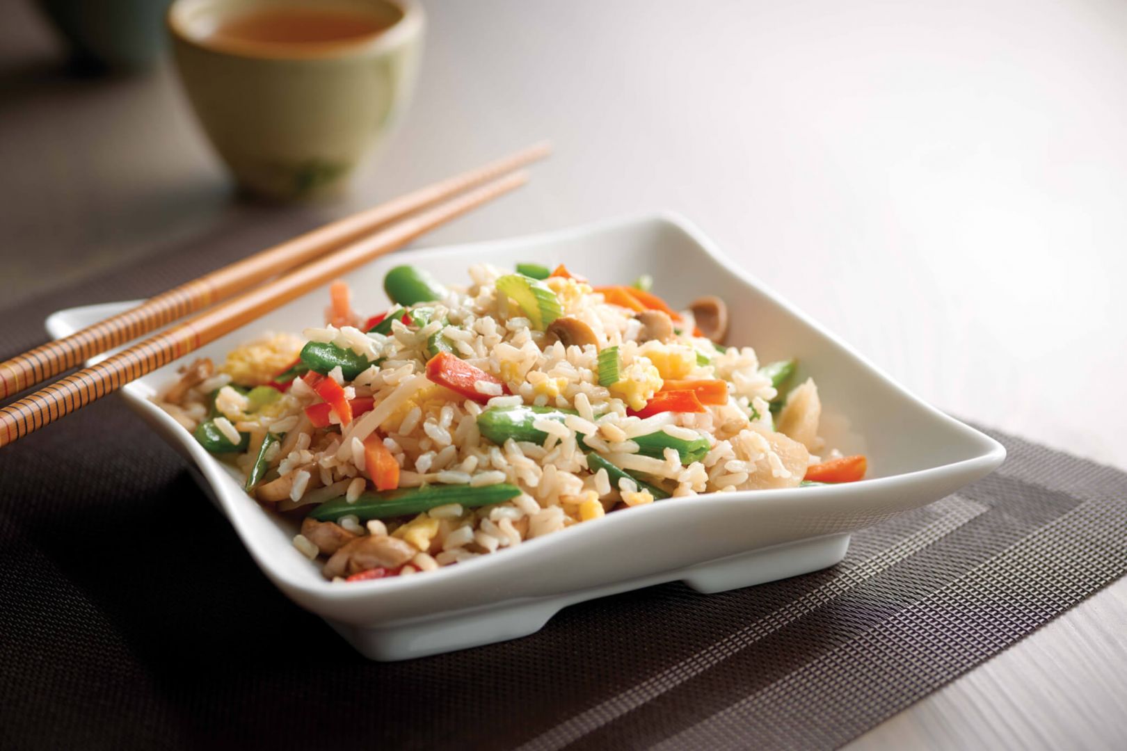 Vegetable Fried Rice made with Brown Rice Minute ® Rice