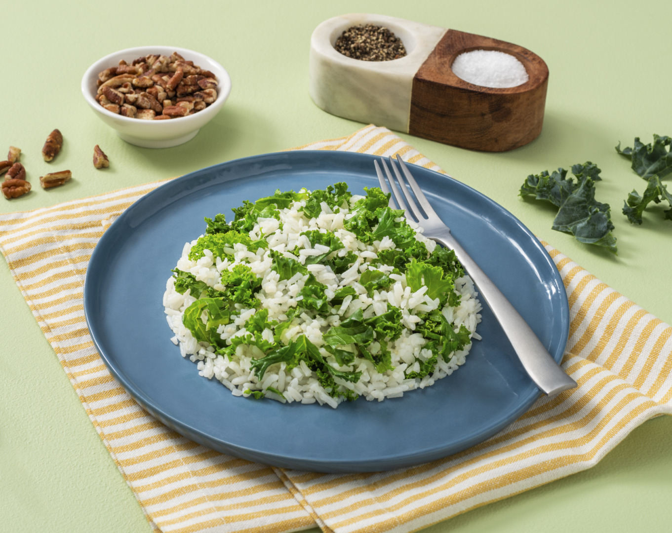 GarlicButter Kale Rice Recipe Minute® Rice