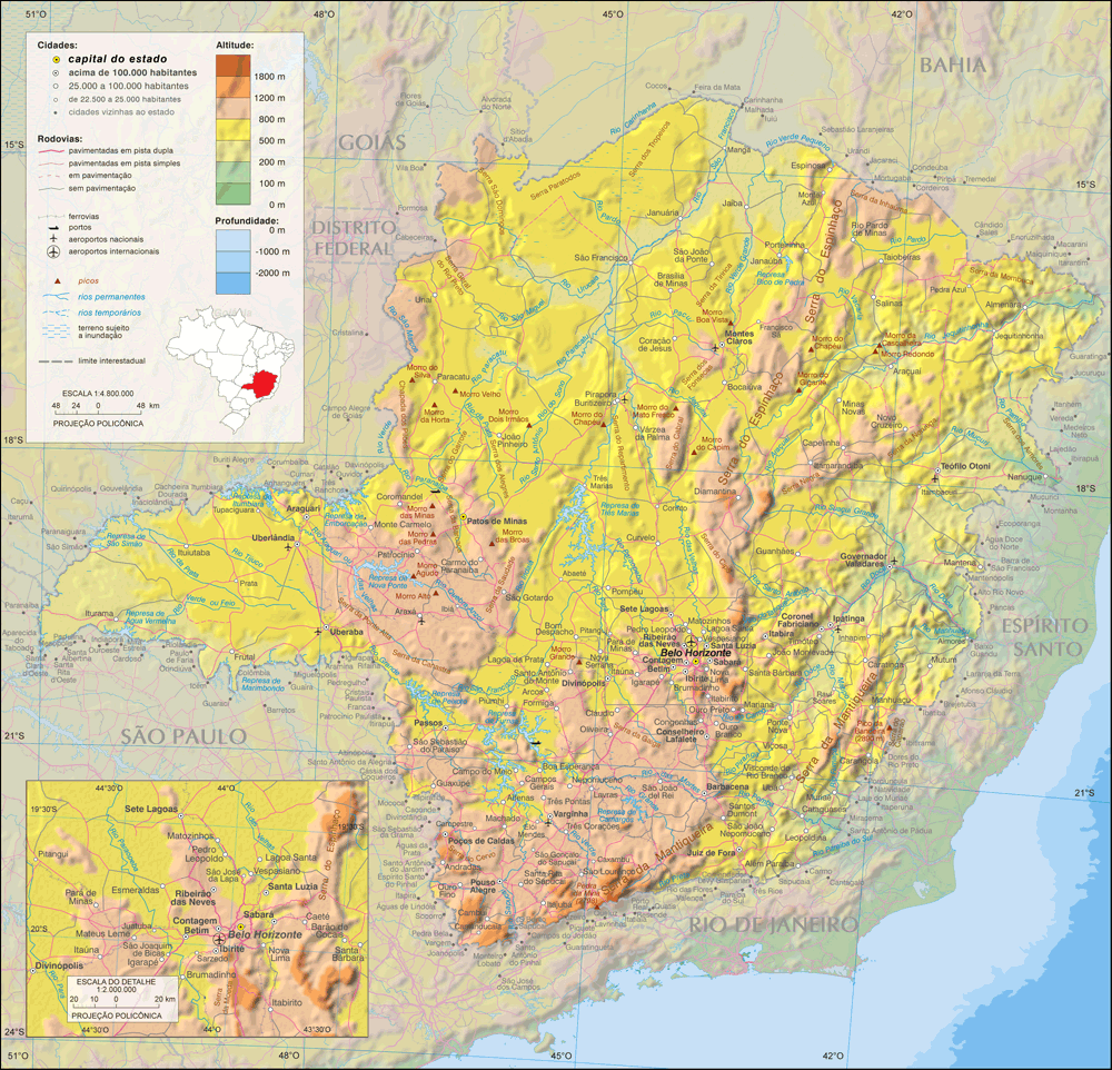 Mapa MG Minuto LigadoMinuto Ligado