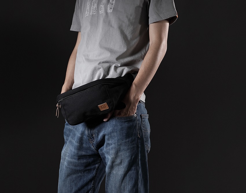 Xiaomi Mi Simple Canvas Waist Bag Black full specifications, photo