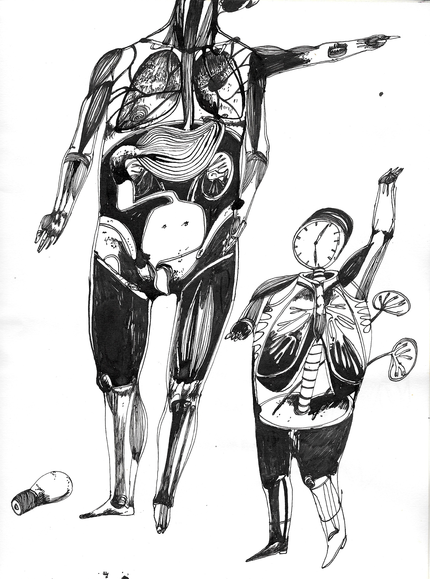 Fourteen drawings on Behance