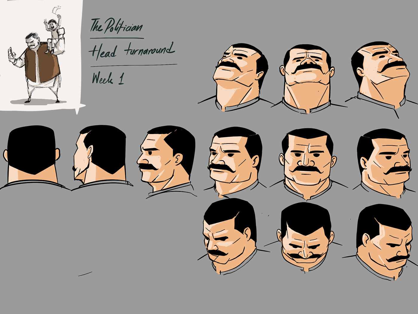 Character design+Animation Fictional Politician Behance