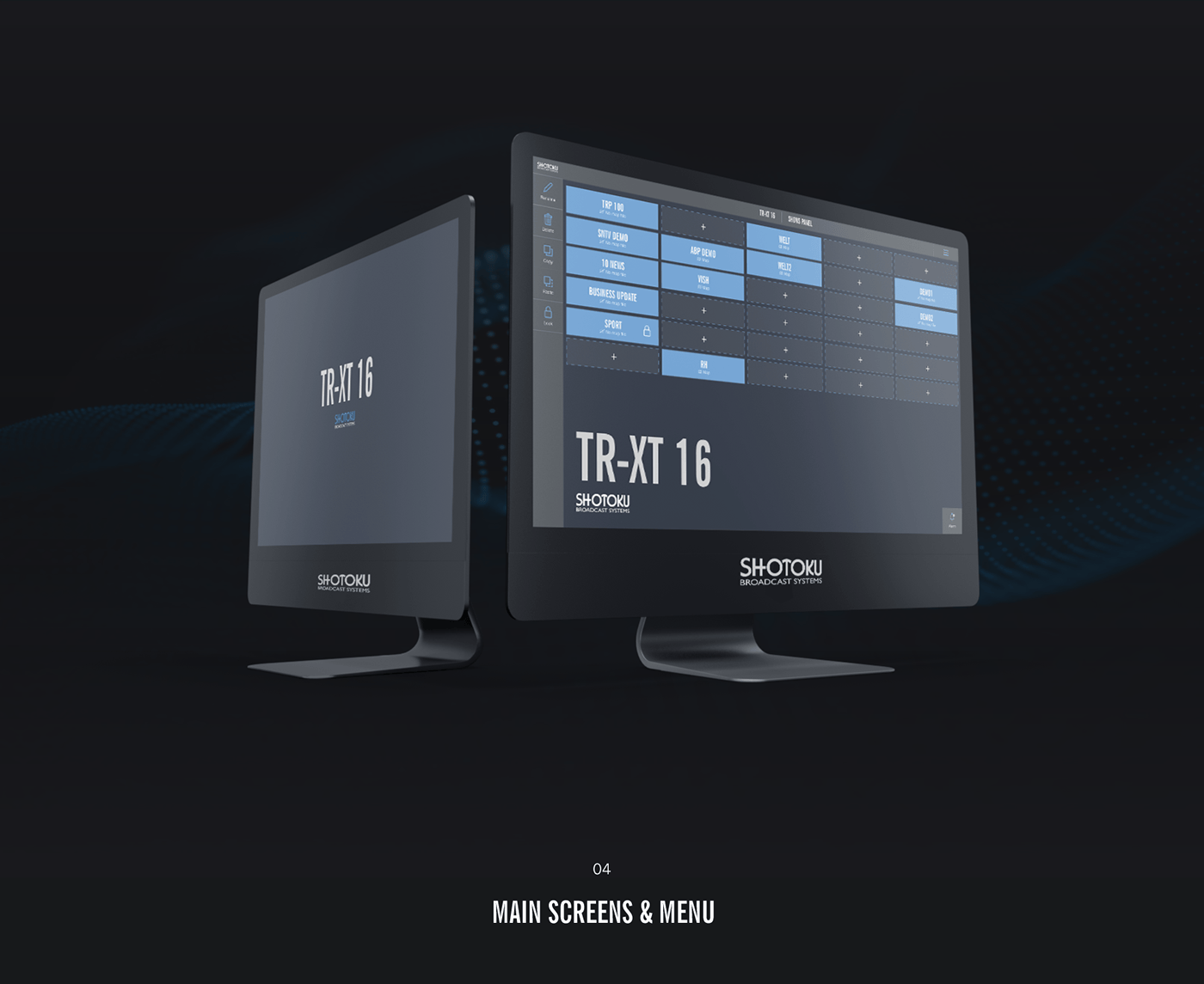 Shotoku Broadcasting Systems l Software UI/UX Design on Behance