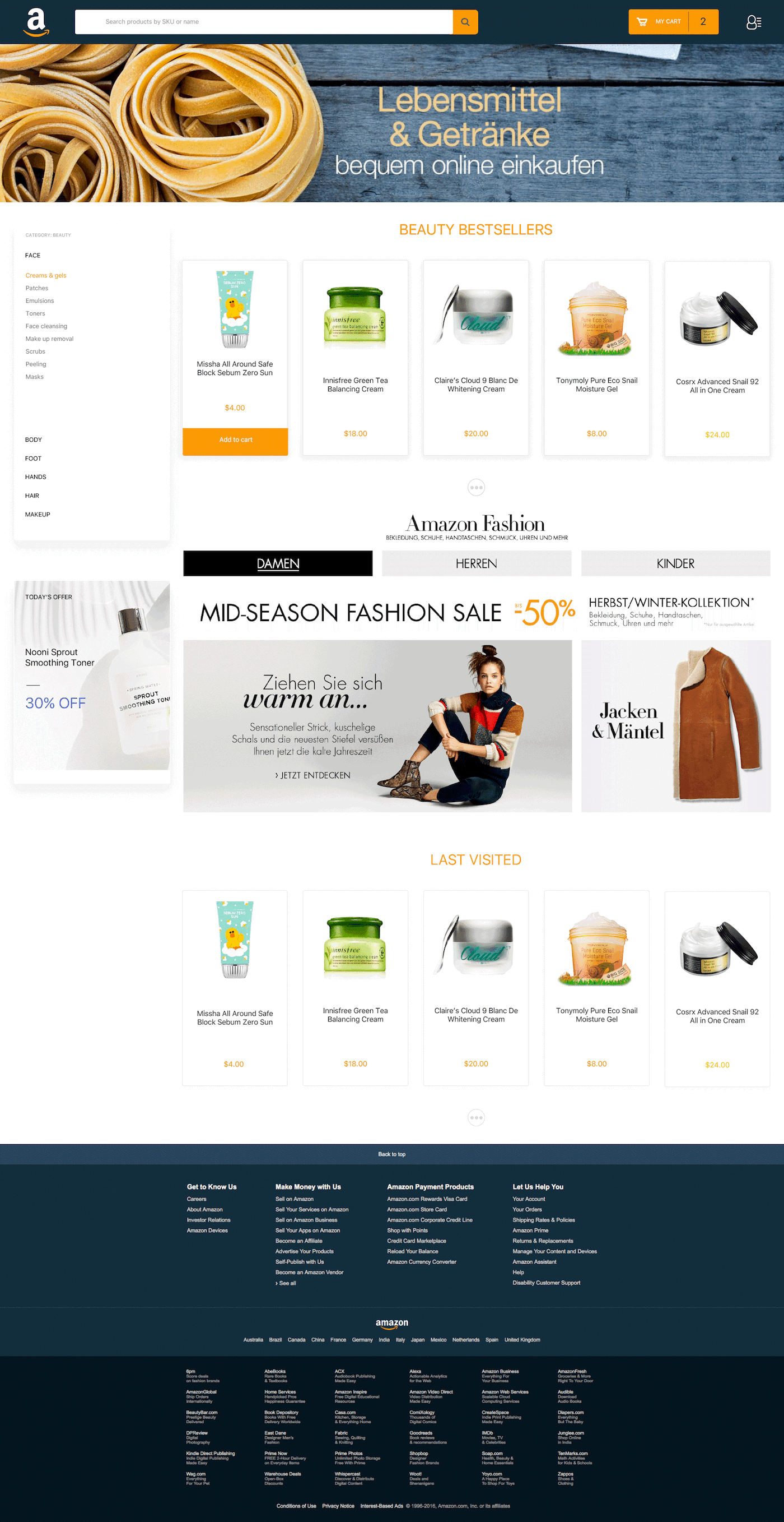 Redesign New UI for AMAZON on Behance