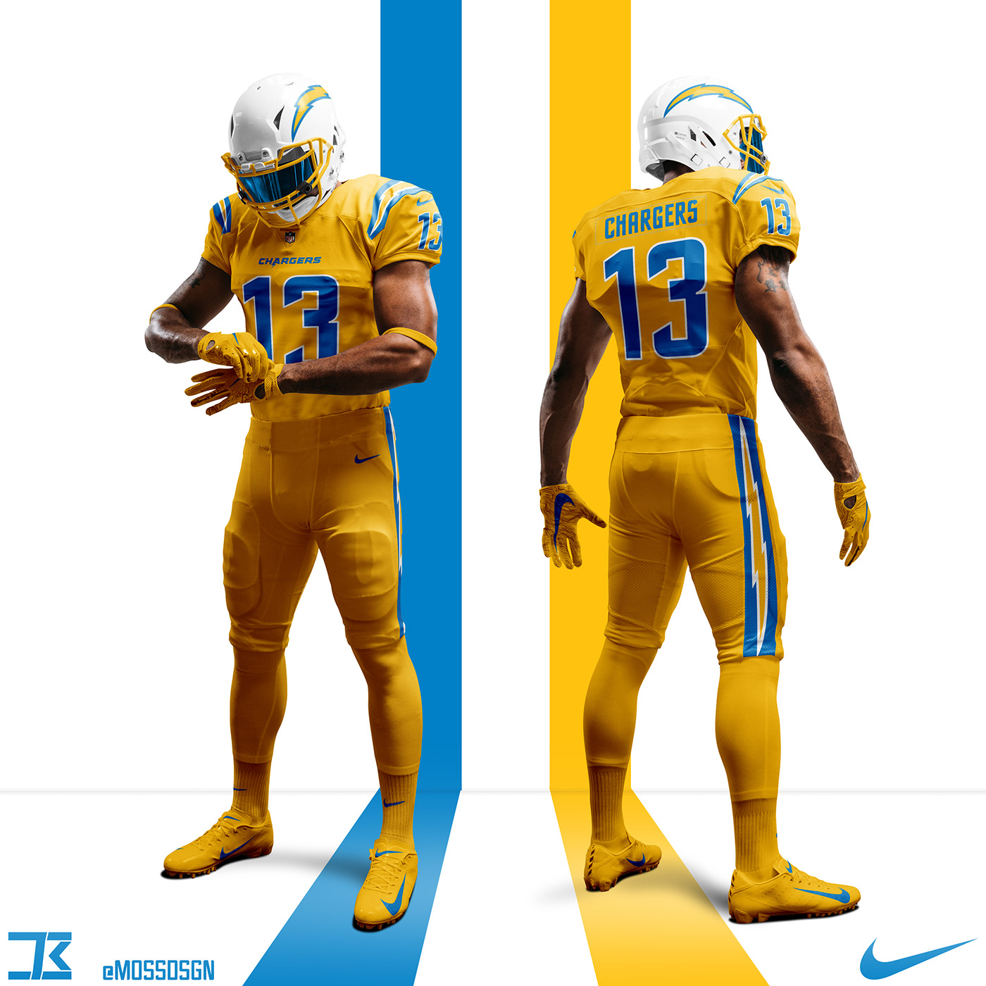 Los Angeles Chargers Uniform Schedule 2024 Chargers Concept Uniforms on Behance