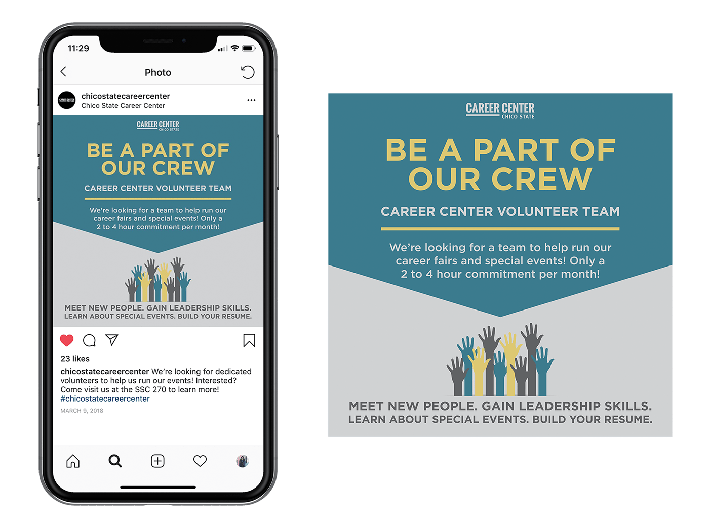 Chico State Career Center Instagram Posts on Behance