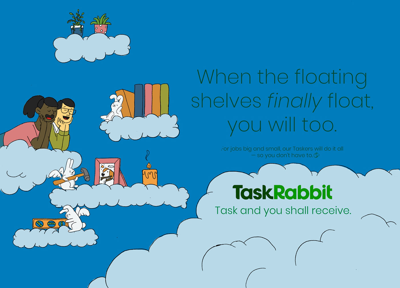 Task Rabbit Task and you shall receive. on Behance