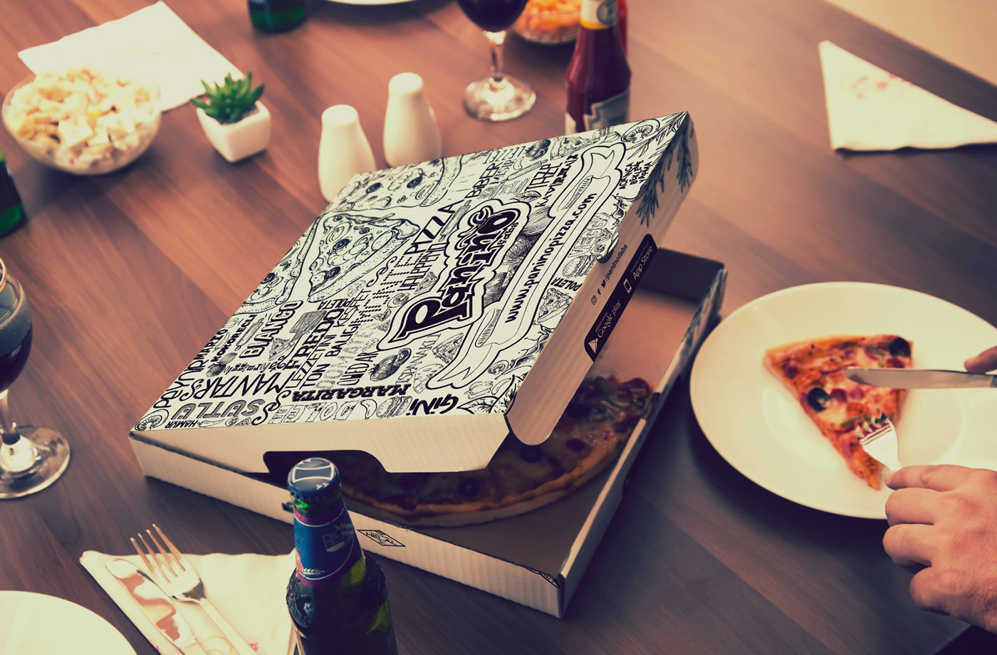 Pizza Box Design Behance