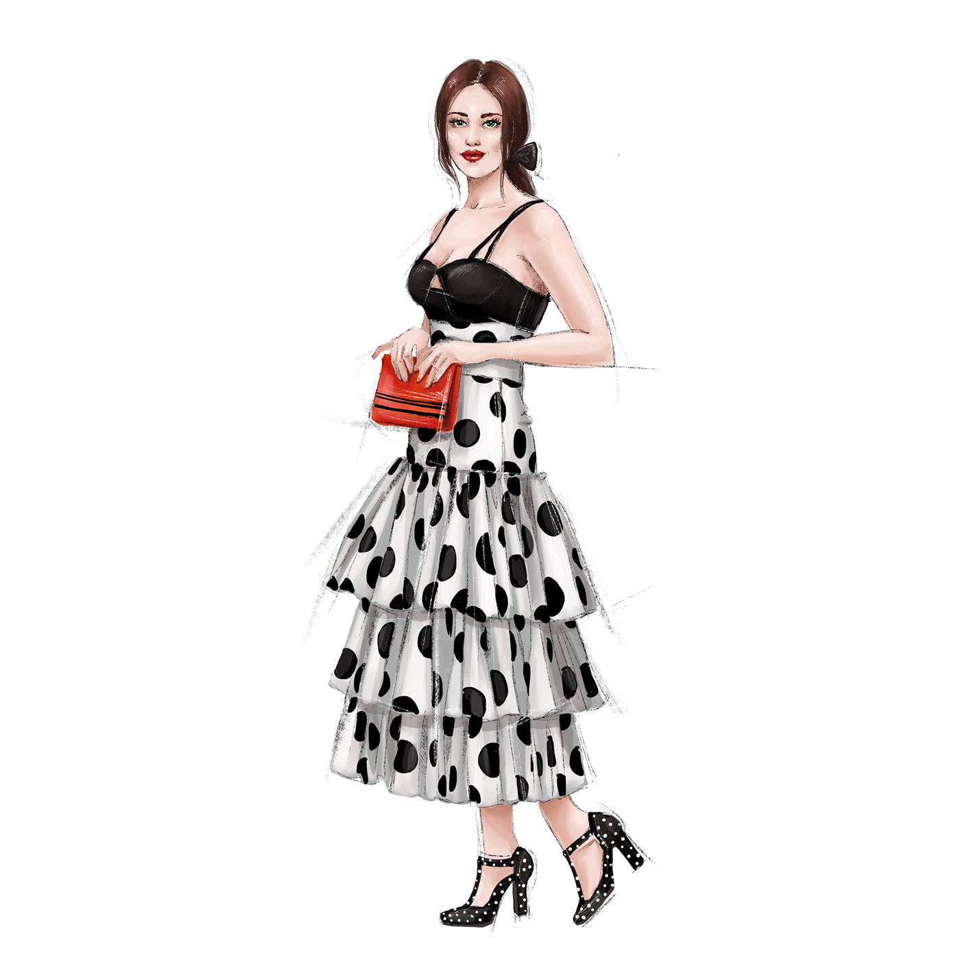 Digital fashion illustration on Behance