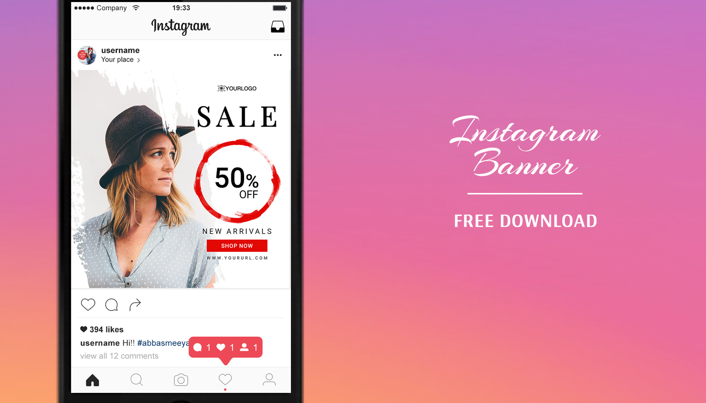 FREE Instagram Banners Templates PSD on Behance
