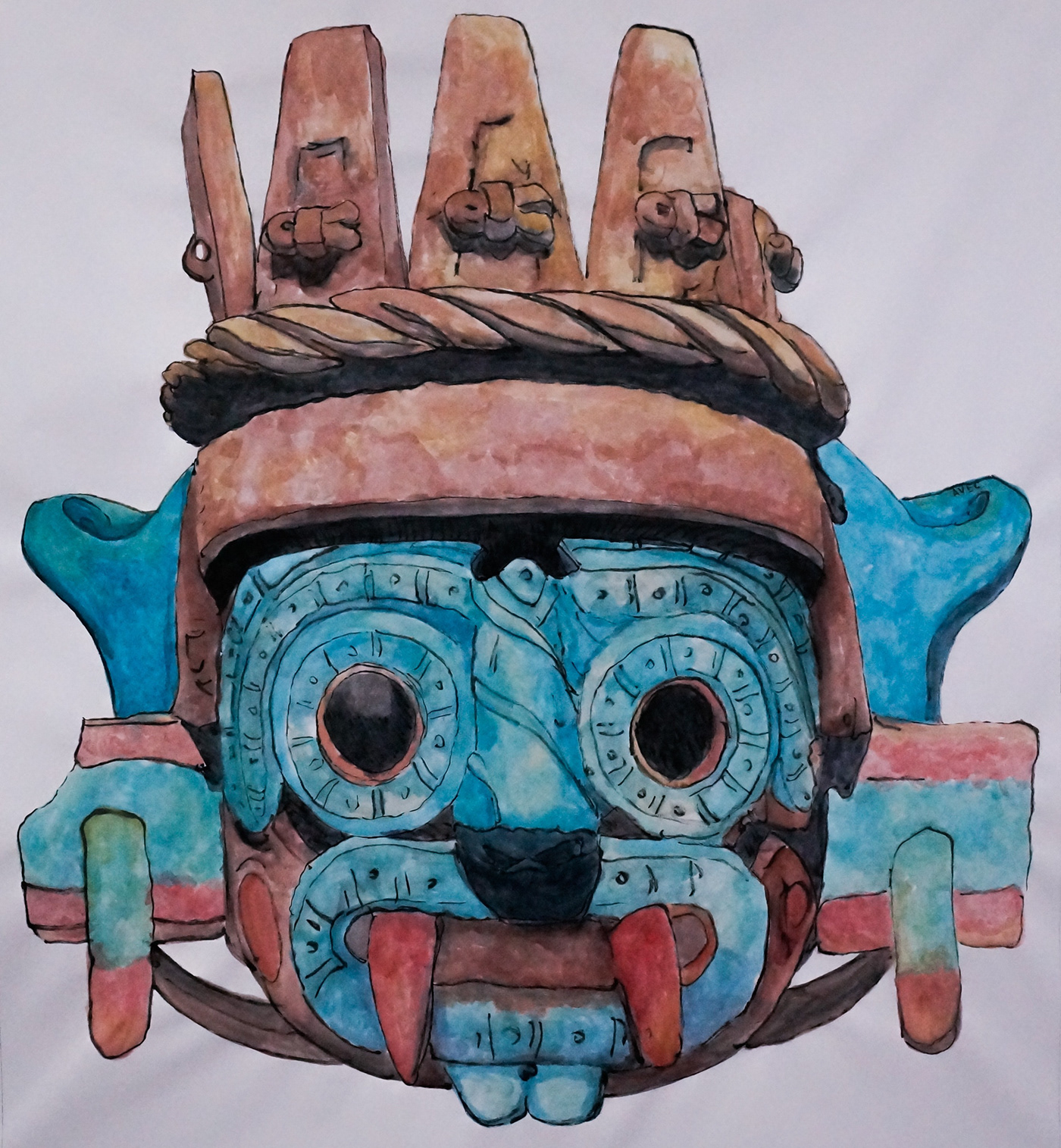 "Tlaloc, god of rain" on Behance
