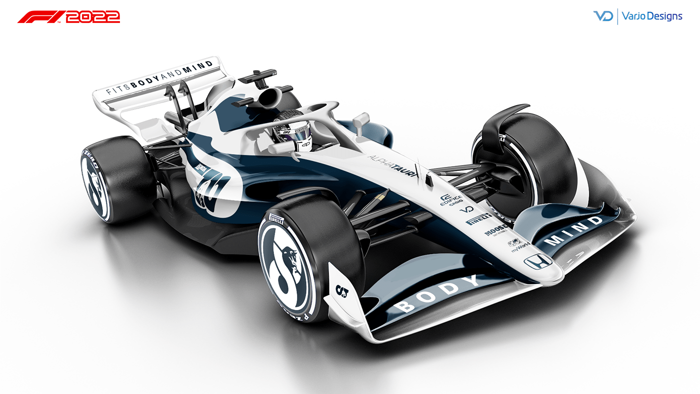 Alpha Tauri F1 2022 livery concept Behance