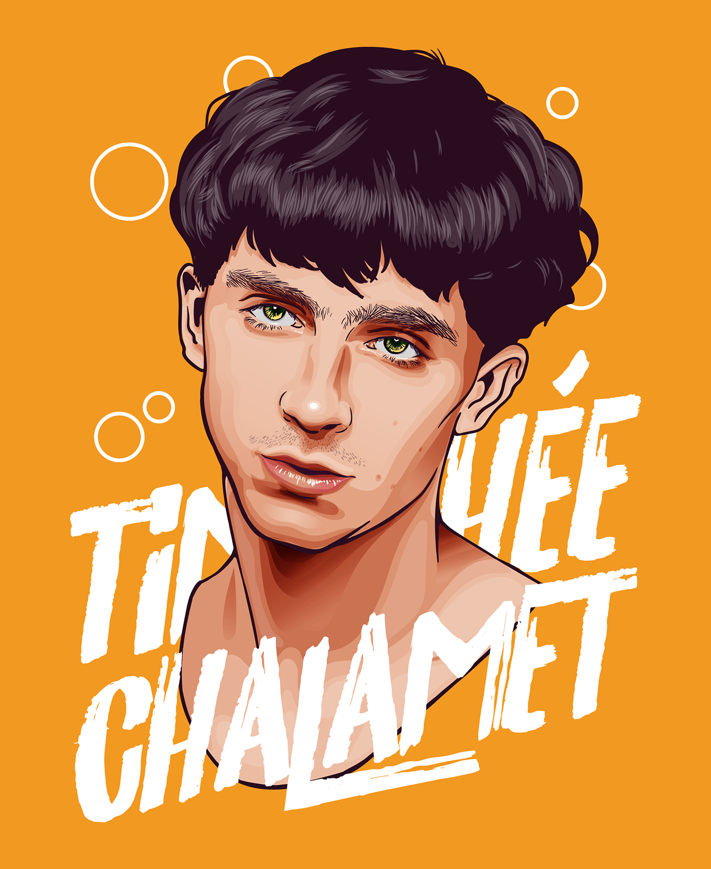Vector Illustration Of Timothe Chalamet On Behance