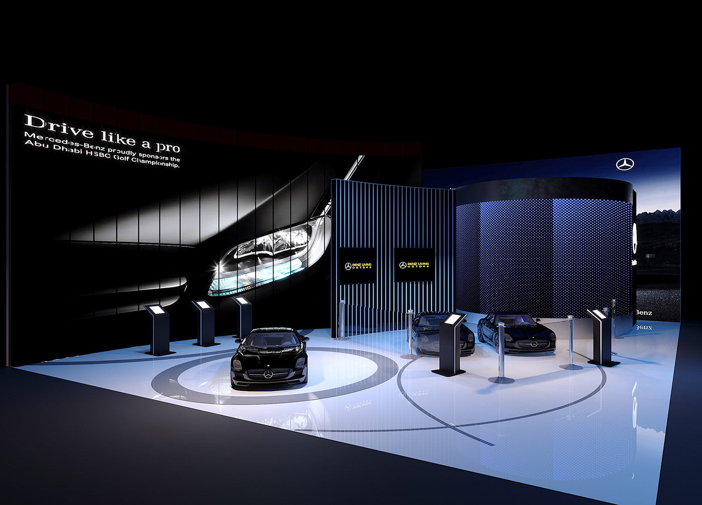 Mercedes Showroom Christmas 2023 Mercedes showroom on Behance