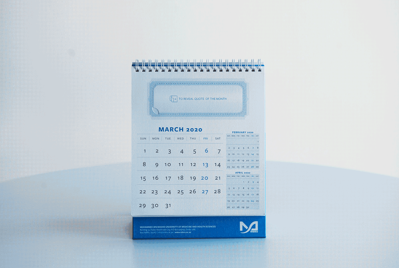 Corporate Desk Calendar on Behance