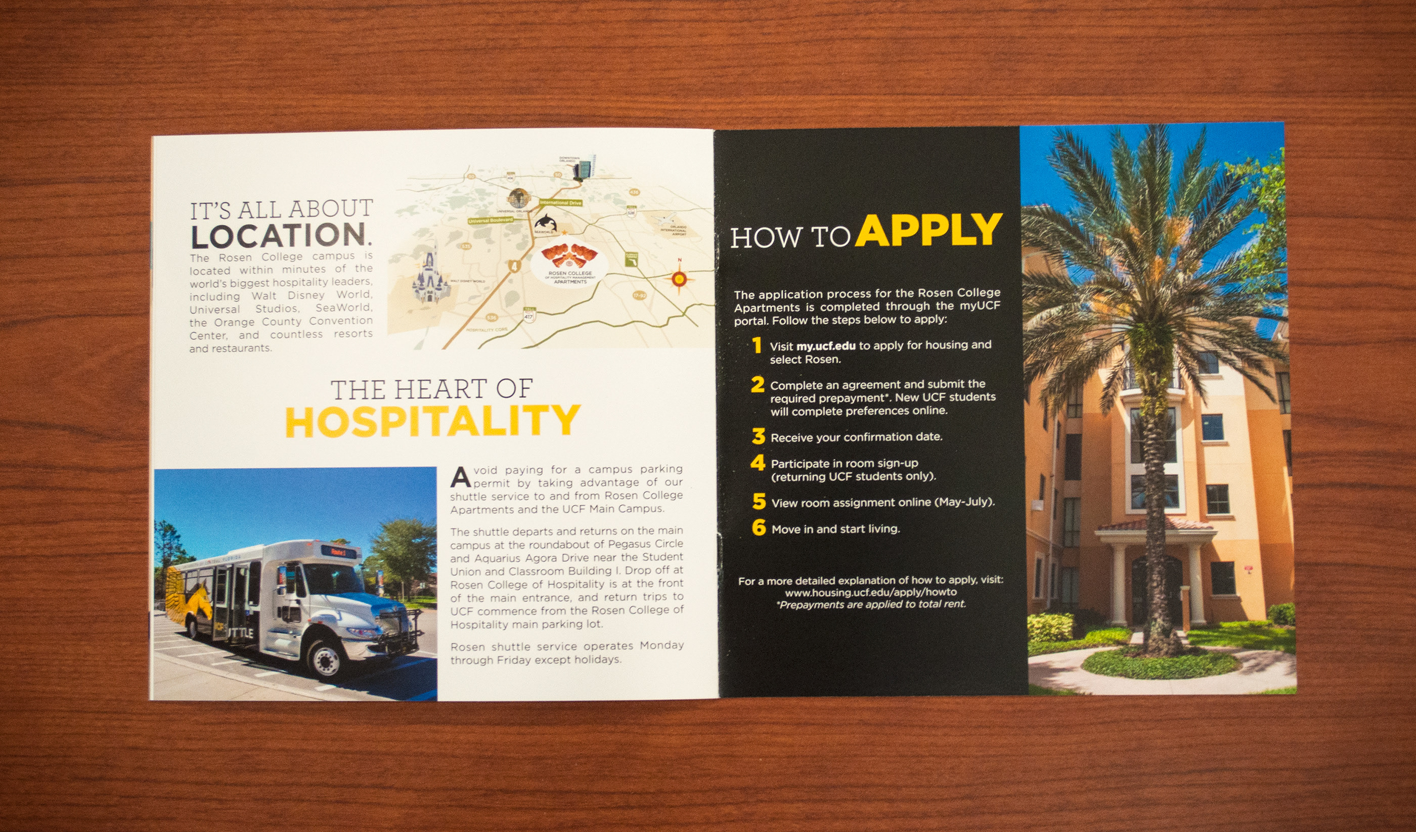 Rosen College Apartments Booklet Brochure on Behance