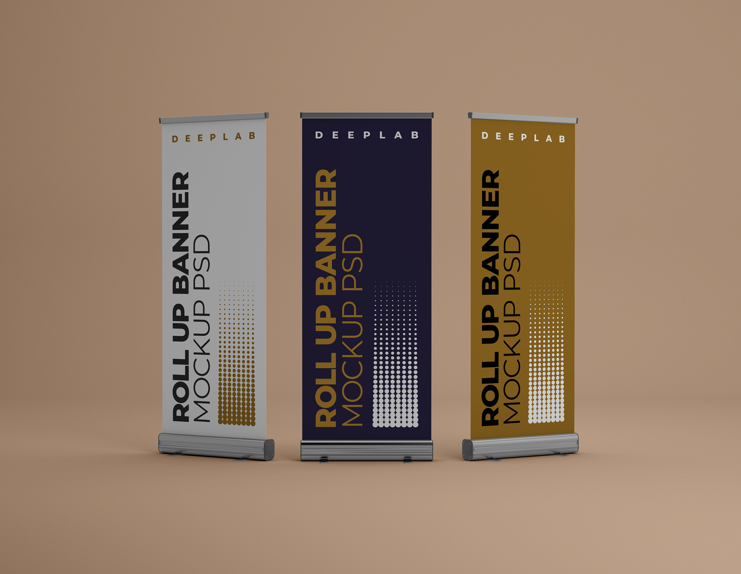 Roll Up Banner Mockup Set FREE on Behance