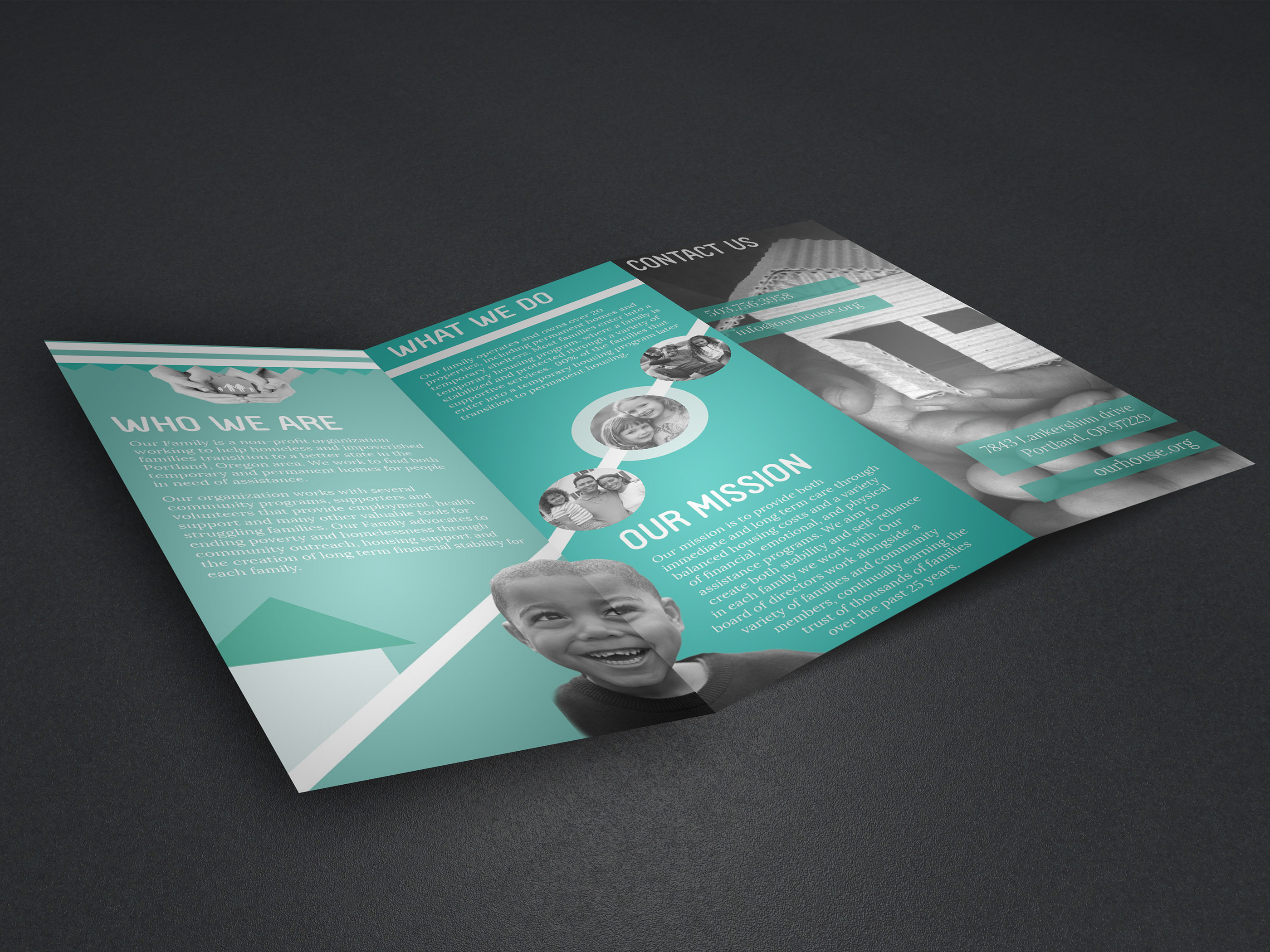NonProfit Trifold Brochure on Behance
