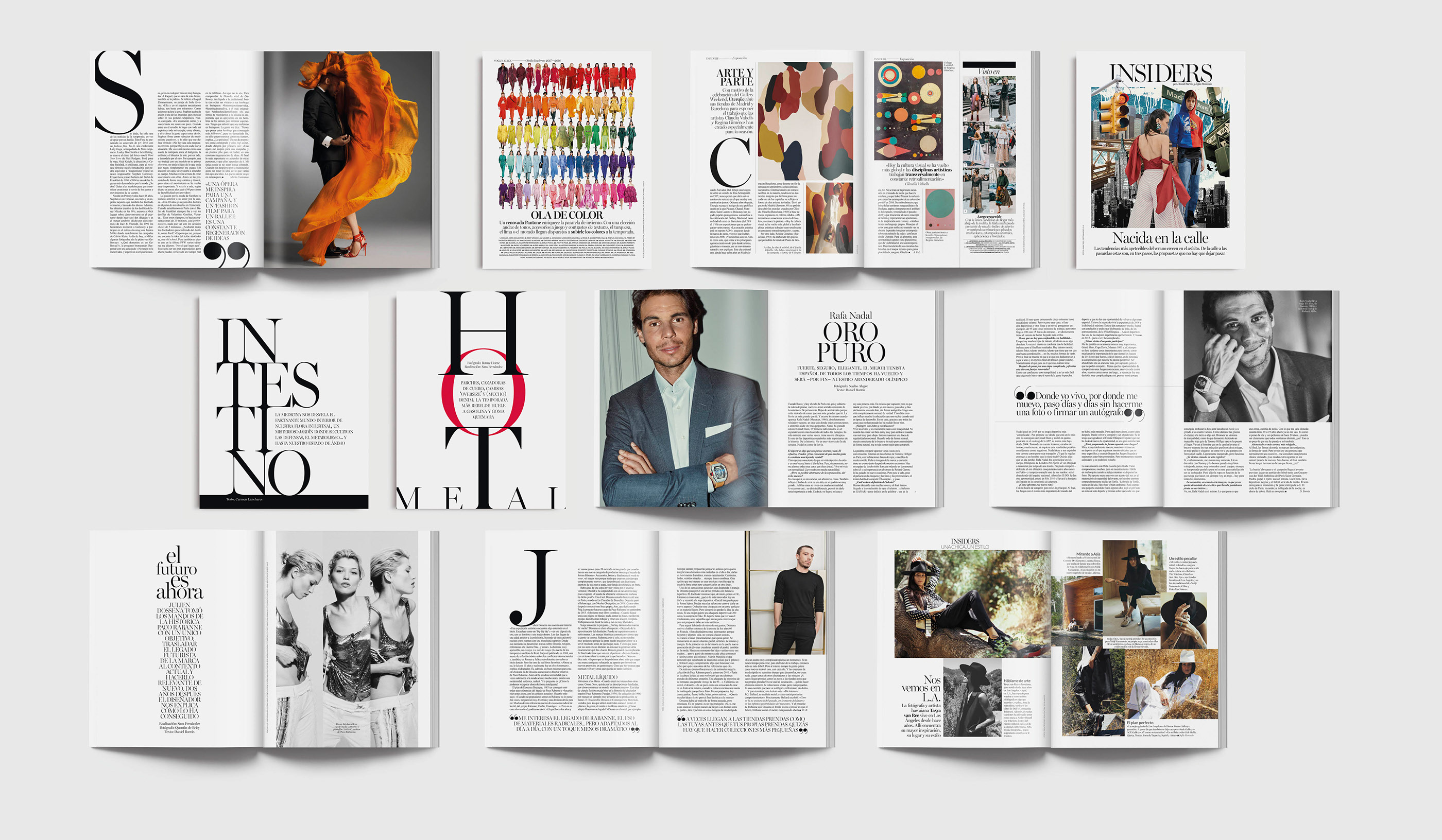 Layouts for Vogue Magazine Behance