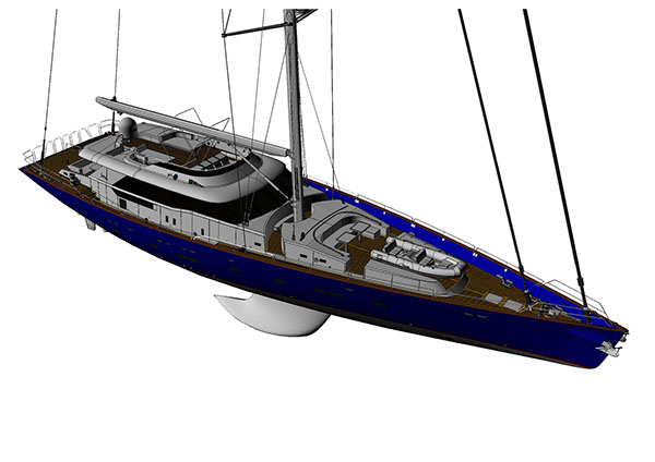 114 feet Sail Boat Project on Behance