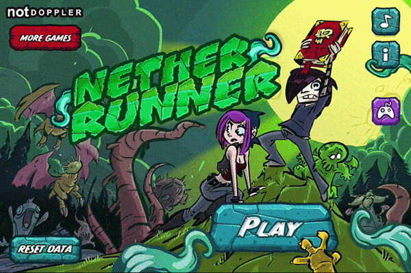 Nether Runner Flash Game UI & concept on Behance Nether Runner Flash Game UI & concept on Behance