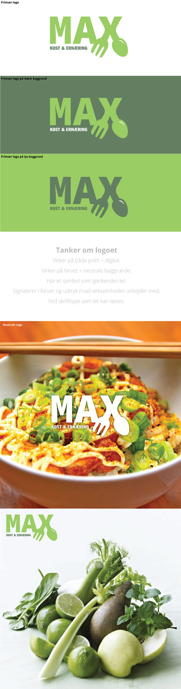 Logo Design MAX Diet & Nutrition on Behance