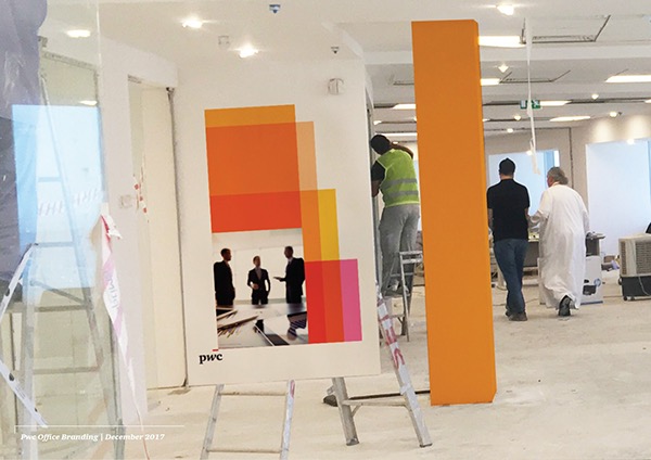 PwC Office Branding Riyadh on Behance