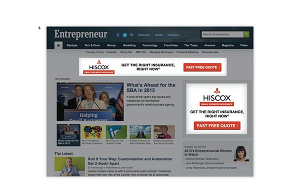Hiscox Small Business Insurance on Behance