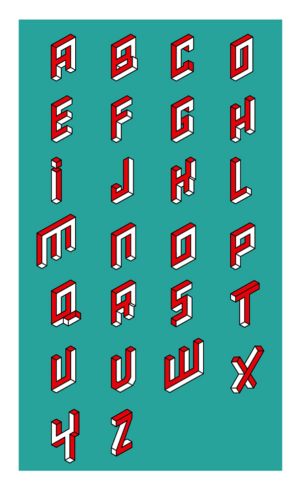 3D Alphabet Logo Letters on Behance
