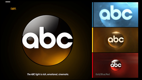 ABC network rebrand on Behance