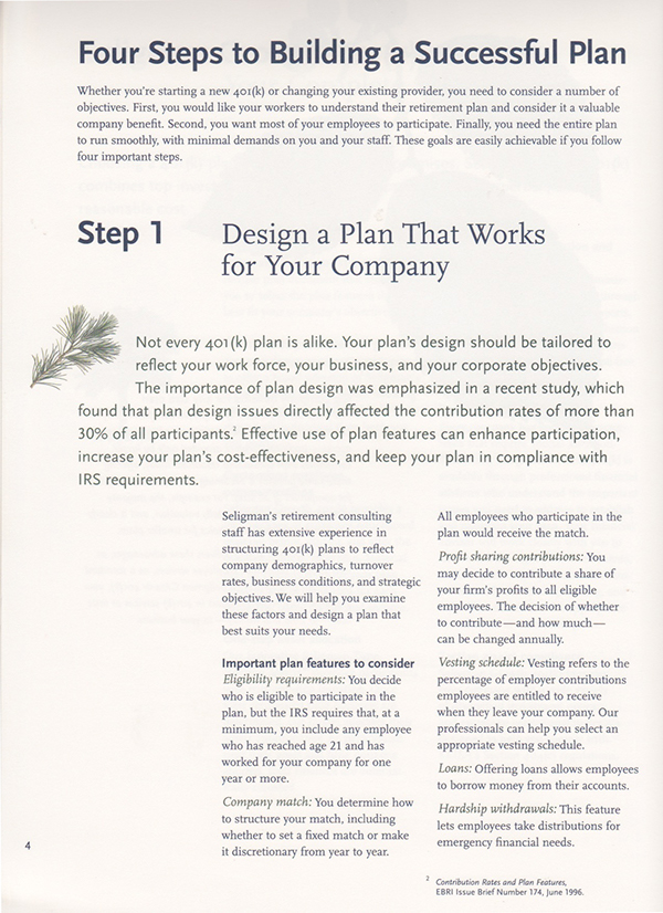 Seligman Growth 401(k) Program on Behance