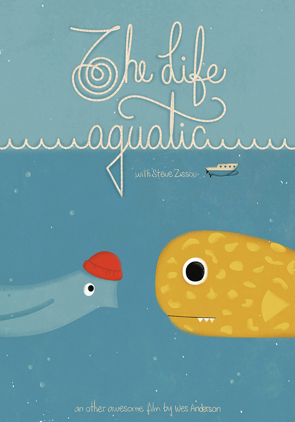 Wes Anderson ´s movies Poster Collection on Behance