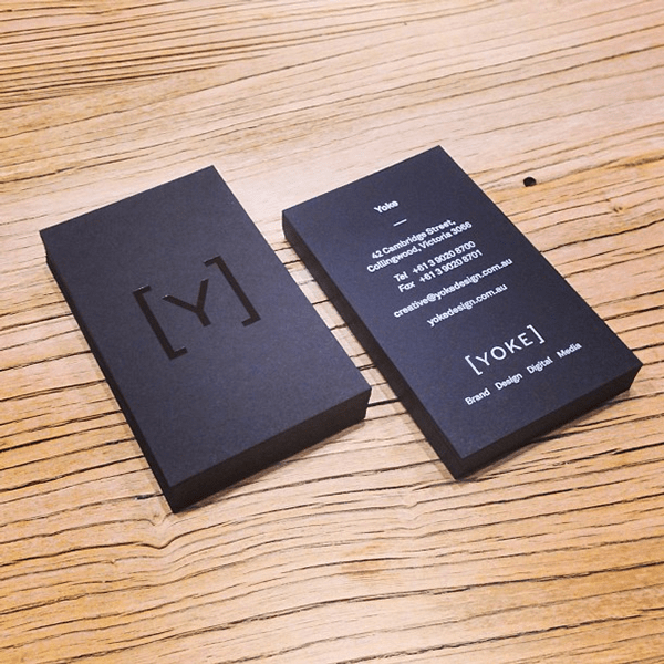 Yoke's New Business Cards on Behance