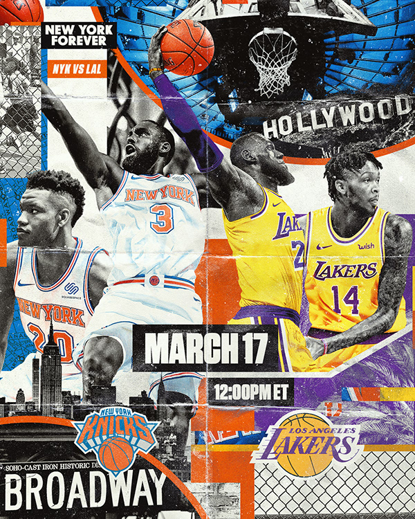 New York Knicks 2018/19 Season Schedule Creative on Behance