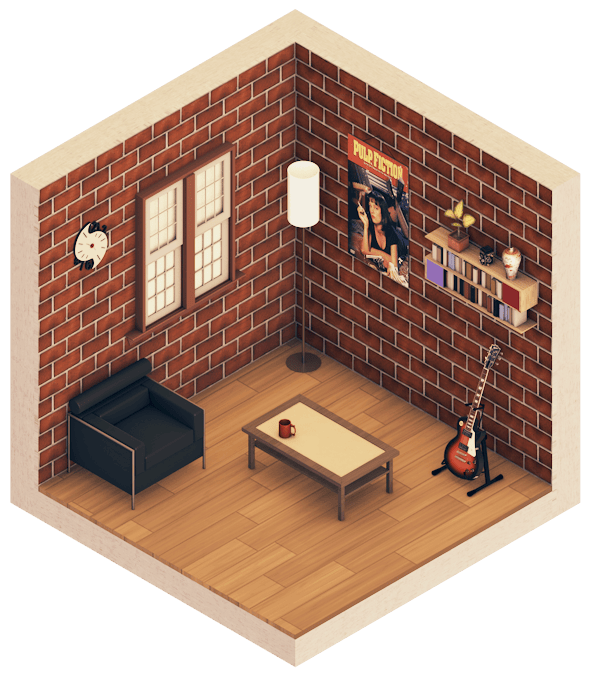 Urban Room 1 (Isometric) on Behance