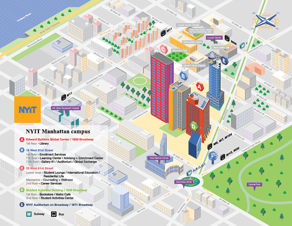 New York Institute of Technology // Campus Map on