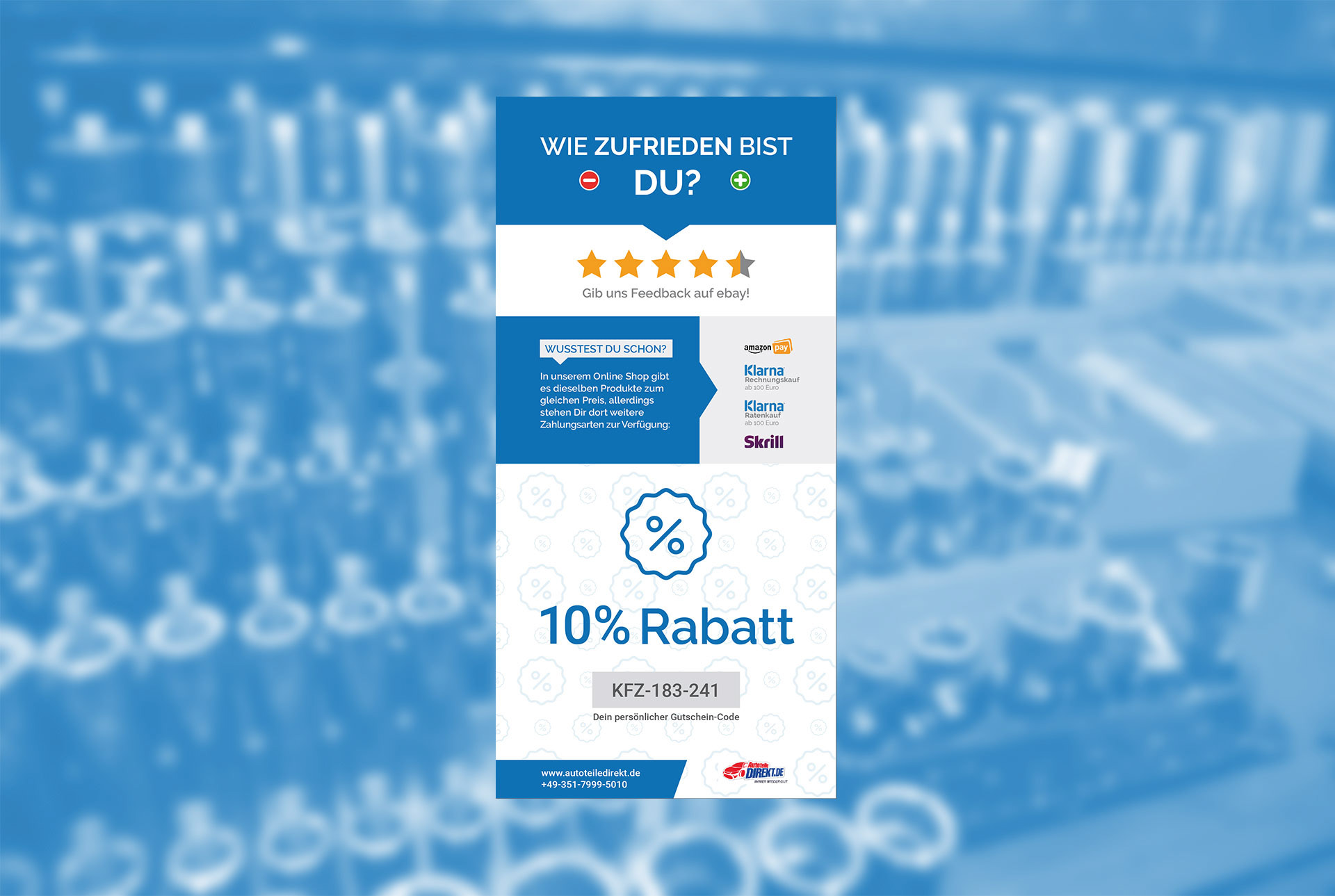 Ebay Feedback & Coupon Flyer Design on Behance