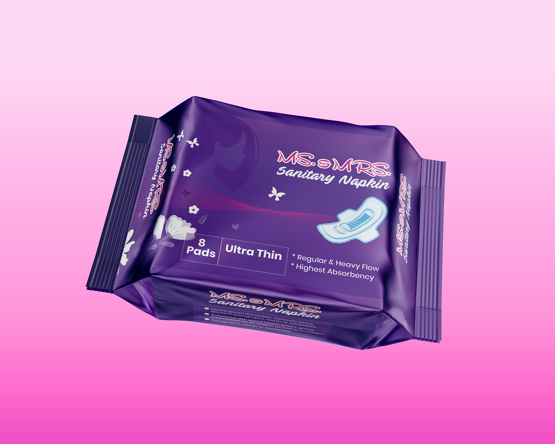 Sanitary Napkin Packaging Design Behance