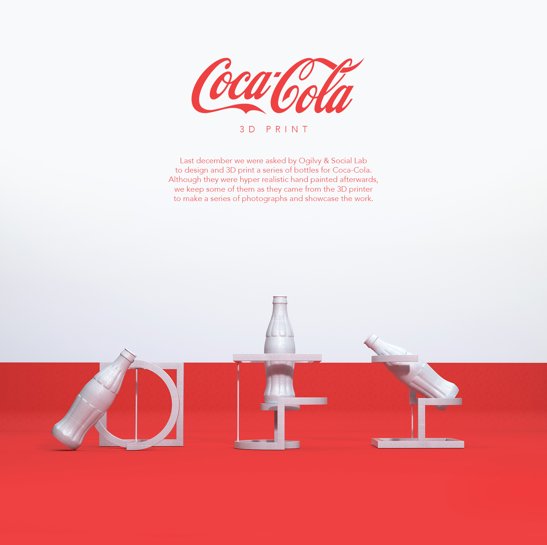 CocaCola 3D Print on Behance
