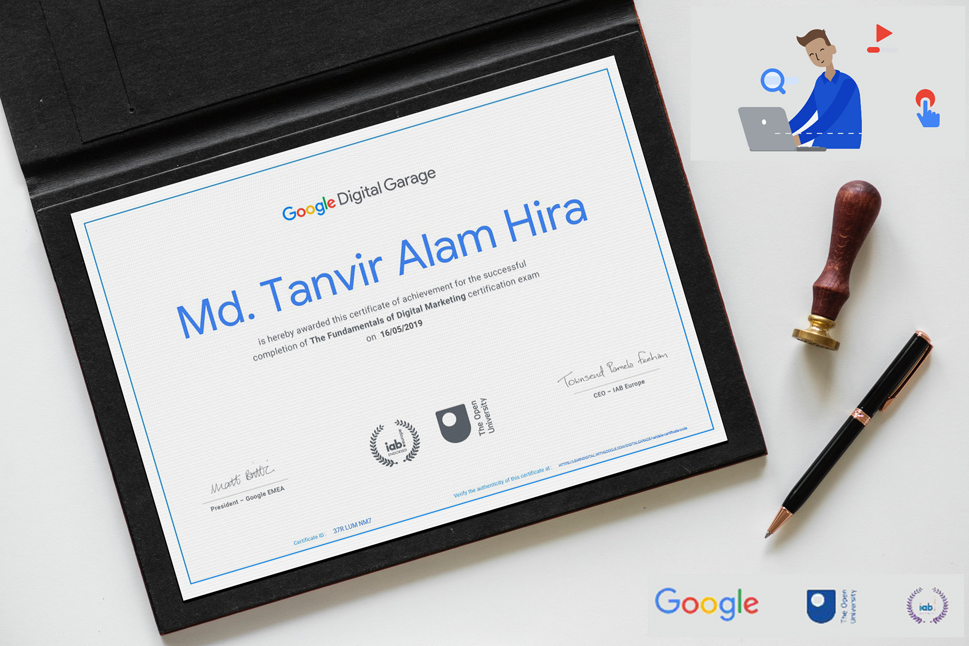 Google Digital Garage Certification Behance