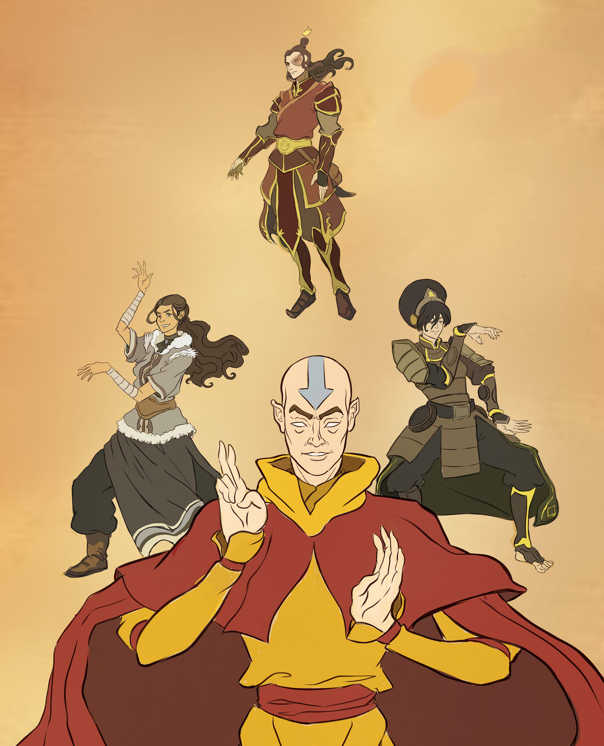 THE LAST AIRBENDER. Fan Art comission. on Behance