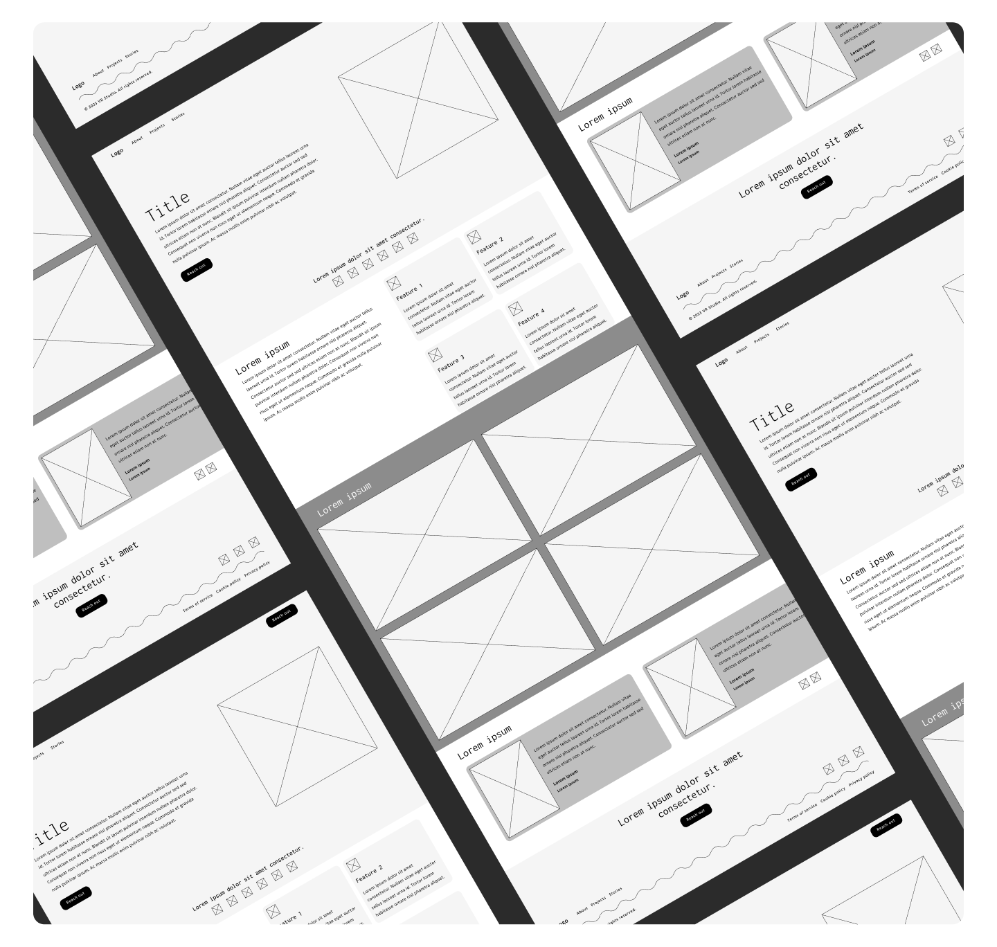 VR company Logo design &  design Behance