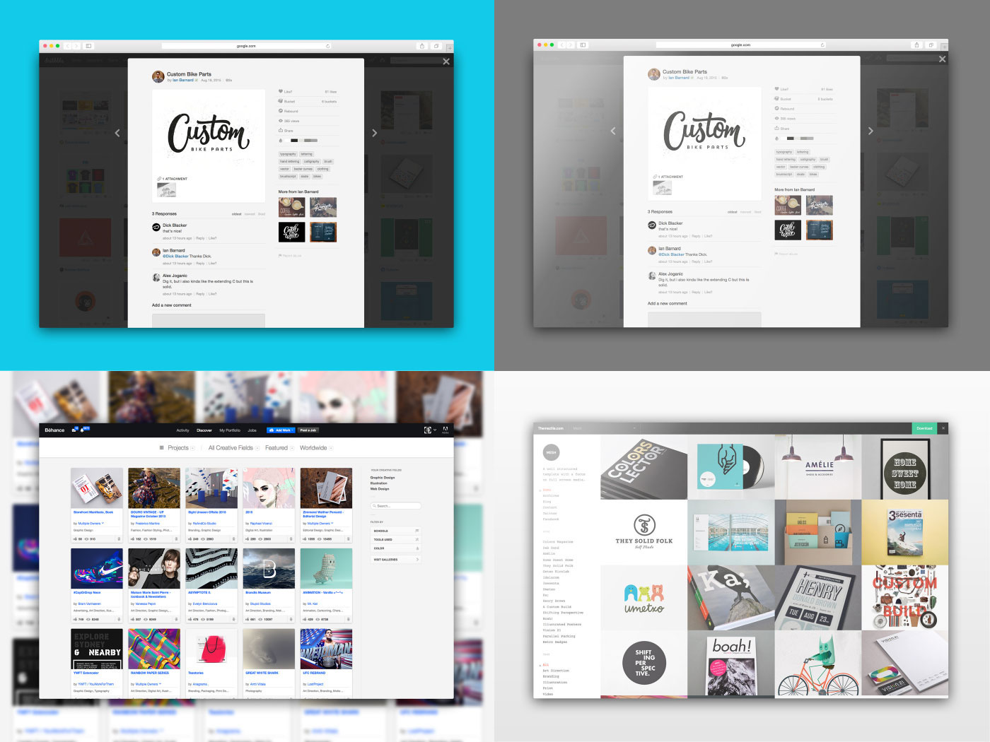 Free Web Browser Mockup Set PSD on Behance