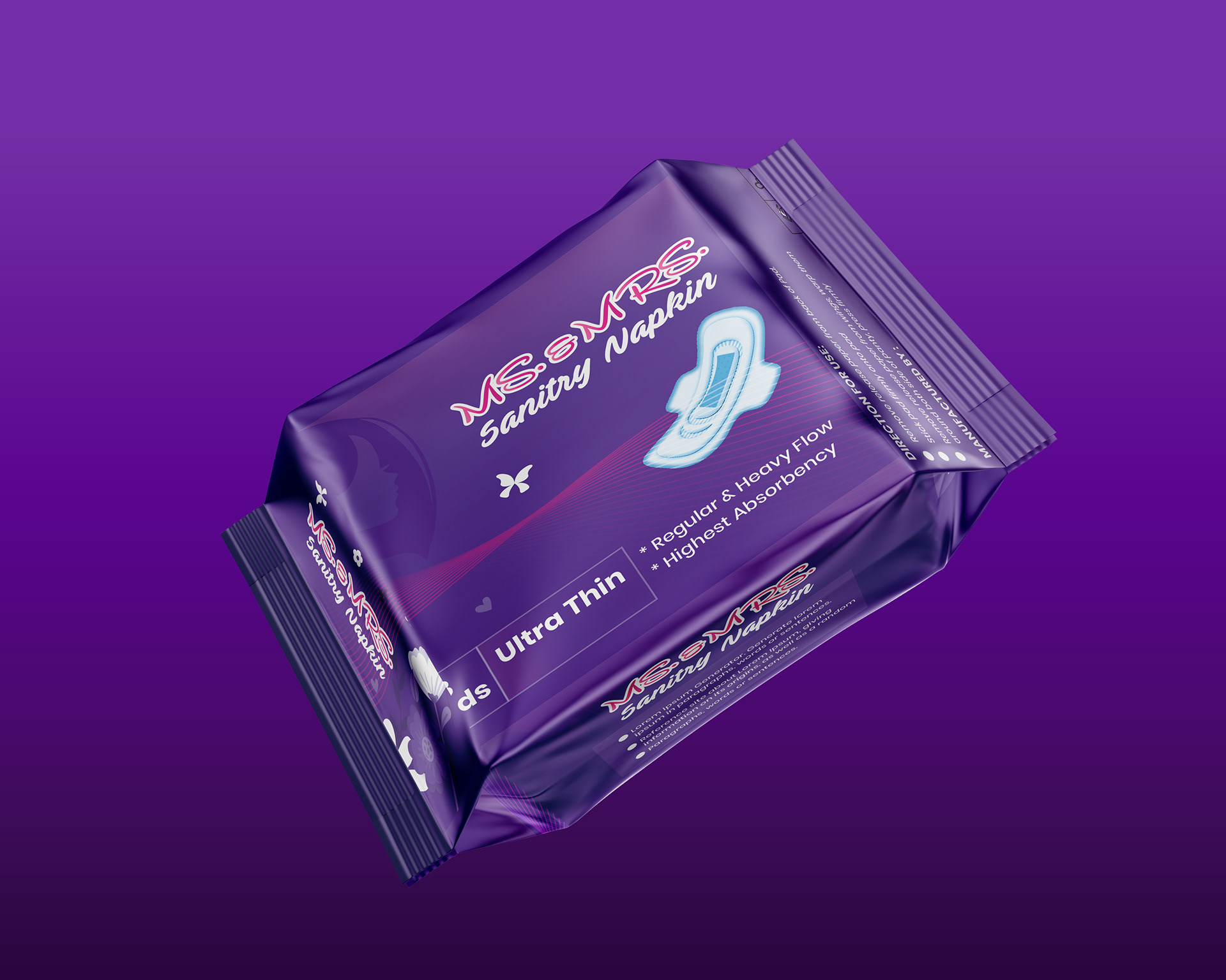 Sanitary Napkin Packaging Design Behance