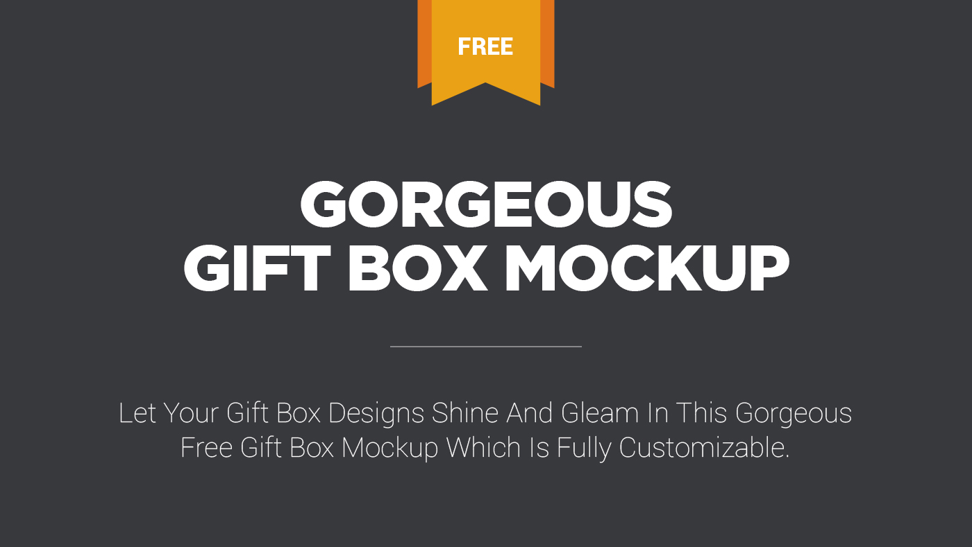 Free Gift Box Mockup PSD on Behance